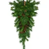 34" Dakota Red Pine Artificial Christmas Swag With Pine Cones - Unlit