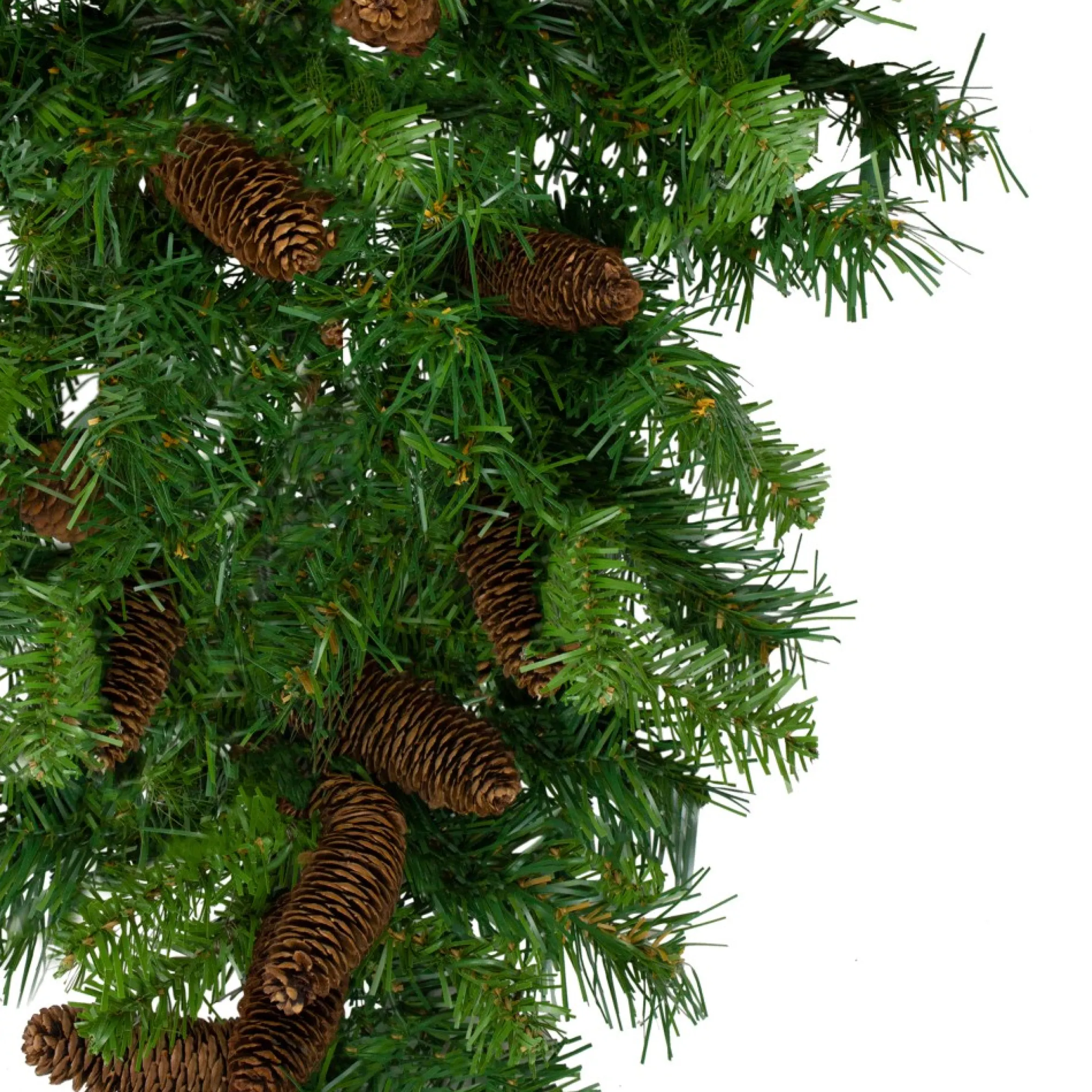 34" Dakota Red Pine Artificial Christmas Swag With Pine Cones - Unlit