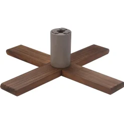 Dark Wood Adjustable Artificial Christmas Tree Stand - For Trees Up To 7.75Ft Tall