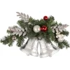 18" Decorated Green Pine Artificial Christmas Swag With Bells