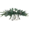 18" Decorated Pine Artificial Christmas Swag With Silver Bells