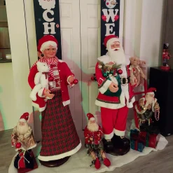 5' Deluxe Traditional Animated And Musical Dancing Santa Claus Christmas Figure