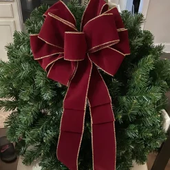 Deluxe Windsor Full Pine Artificial Christmas Wreath - 24-Inch, Unlit
