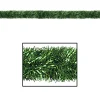 100' Festive Shiny Green Gleam 'N Tinsel Holiday Garland - Unlit