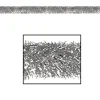 100' Festive Shiny Silver Gleam 'N Tinsel Holiday Garland - Unlit