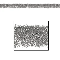 100' Festive Shiny Silver Gleam 'N Tinsel Holiday Garland - Unlit