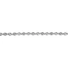 9' Glittered And Flat Silver Beaded Christmas Garland - Unlit
