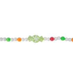 6' Glittered Pastel Colored Candy Christmas Garland, Unlit