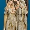12.5" Gold And Brown Angel With Wings Holy Family Religious Nativity Tabletop Figurine