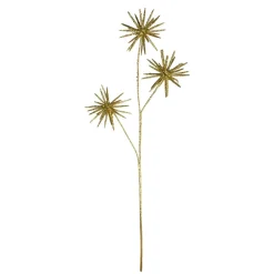24" Gold Glittered And Shiny Starburst Artificial Christmas Spray