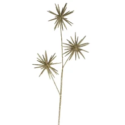 24" Gold Glittered Starburst Artificial Christmas Spray
