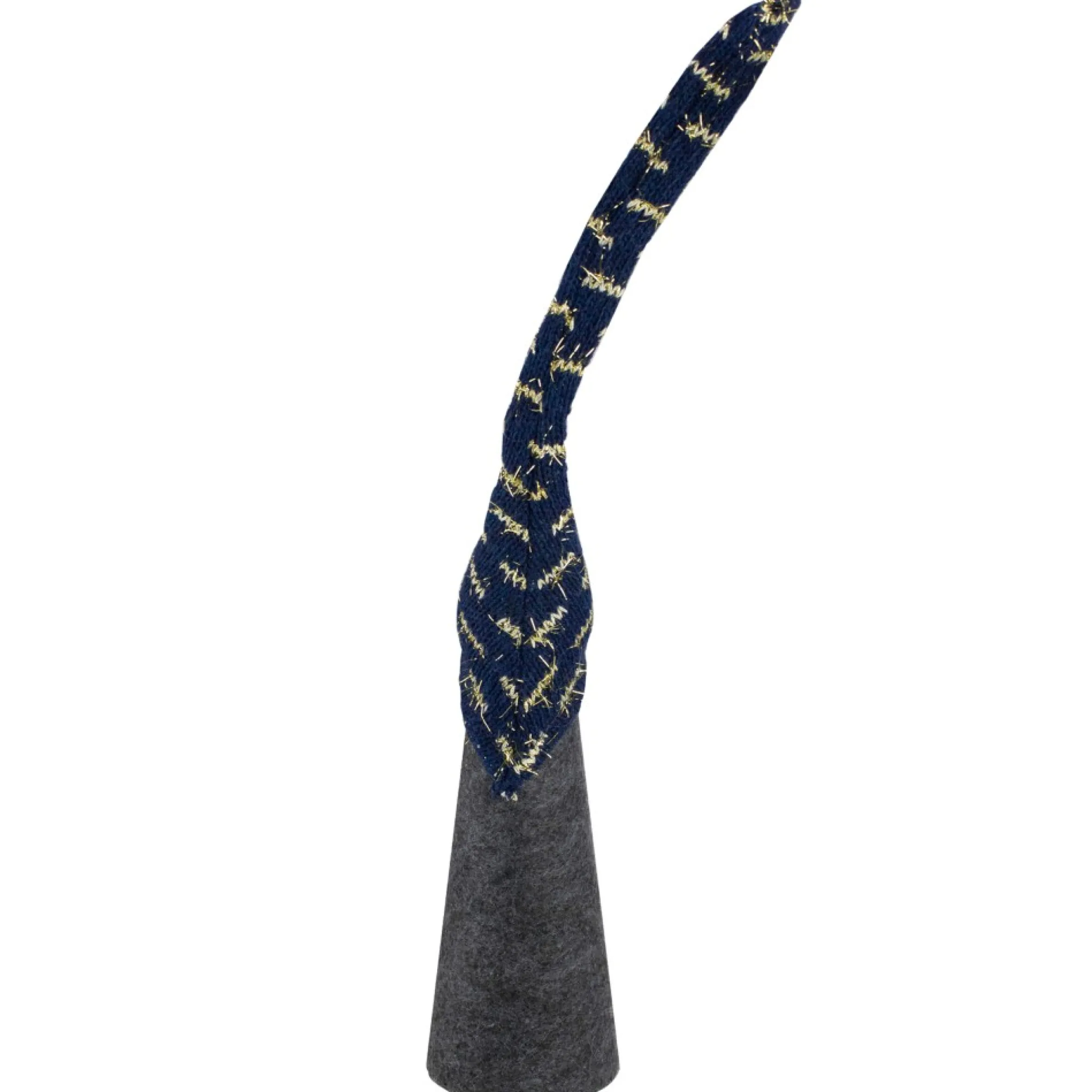 15.5" Gray And Blue Cone Gnome Christmas Tabletop Decor
