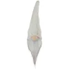 8" Gray And White Gnome With Cable Knit Hat Christmas Decoration