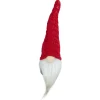 8" Gray Gnome With Red Knit Hat Christmas Decoration