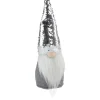 14" Gray Standing Christmas Gnome With Silver Flip Sequin Hat