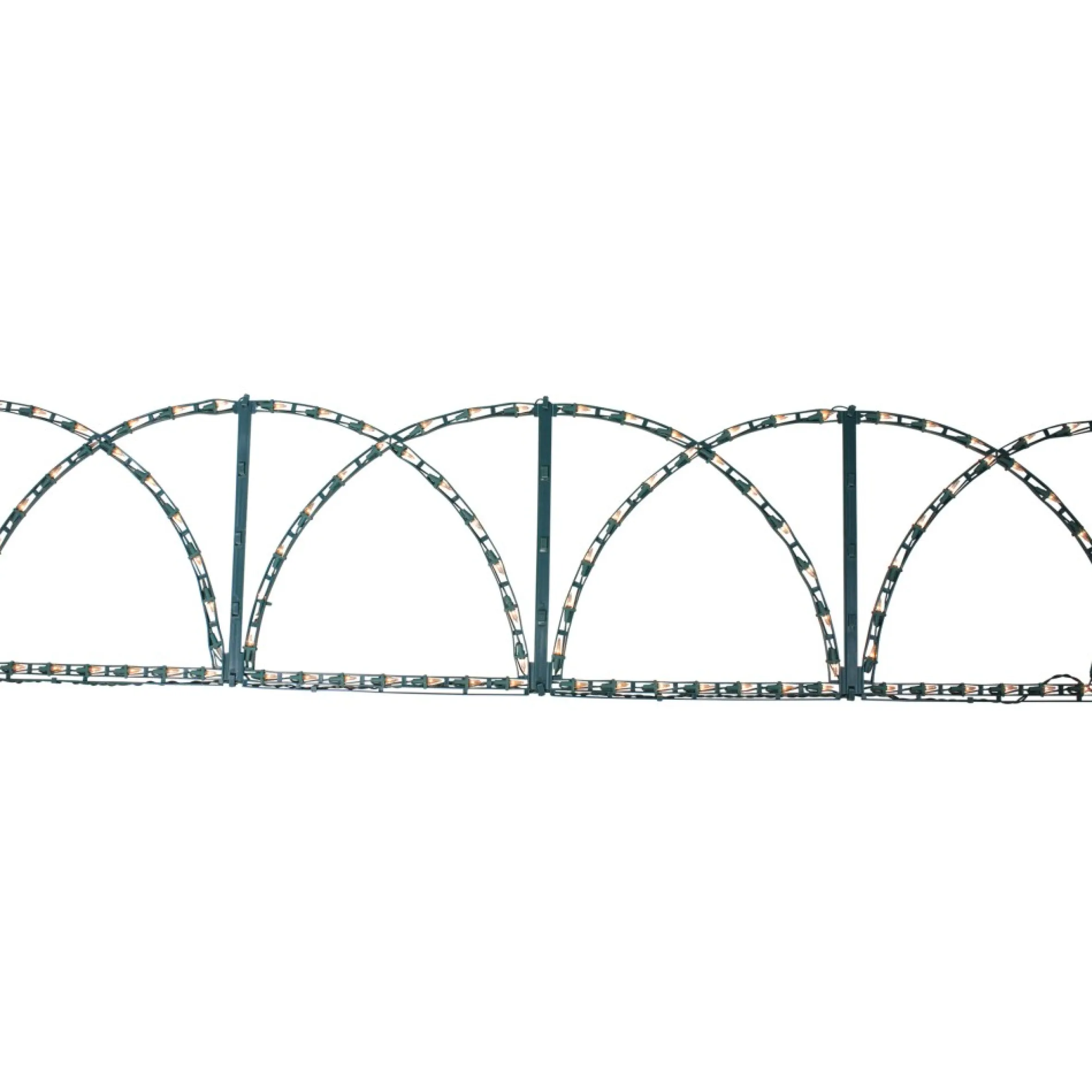 84.5'' Green And Clear Christmas Lights Outdoor Decor