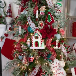 31" Green And Red Frosted Artificial Christmas Spray With Berries And Pine Cones