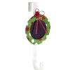 18" Green And Red Polka Dot Chalkboard Wreath Door Hanger Christmas Decor