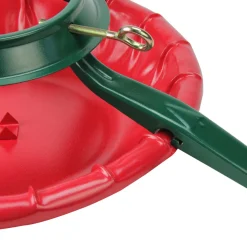 28' Green And Red Real Live Christmas Tree Stand