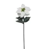28" Green And White Artificial Poinsettia Stem Christmas Pick