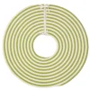44" Green And White Woven Candy Cane Round Christmas Tree Skirt