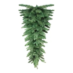 4' Greenery Hanging Christmas Teardrop Swag - Unlit