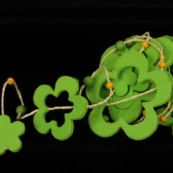 Green Fuzzy Flower Garland Decoration 59" X 19.8 Yards