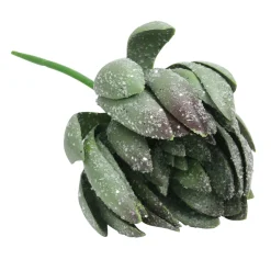 8" Green Glittered Echeveria Artificial Christmas Spray