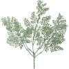 18" Green Glittered Leaves Artificial Christmas Spray