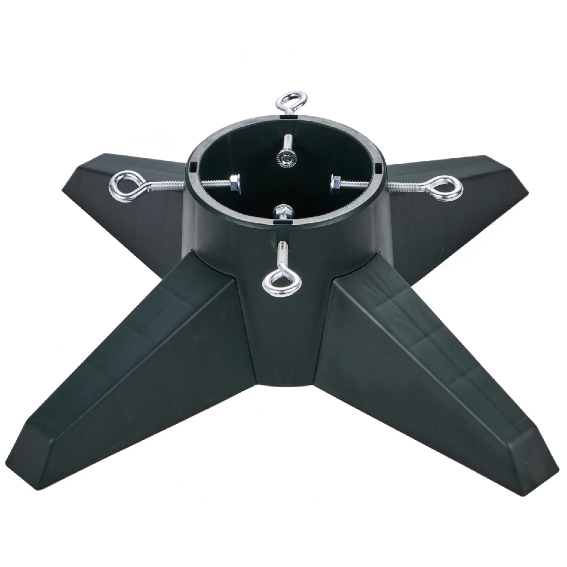 Green Live Christmas Tree Stand - For Trees Up To 9 Foot Tall