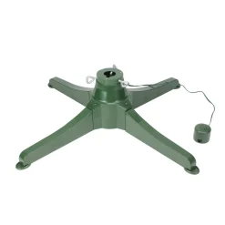25" Green Musical Rotating Christmas Tree Stand For Artificial Trees Up To 7.5'