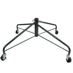Green Rolling Christmas Tree Stand For 9'-12' Artificial Trees
