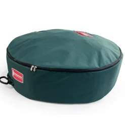 30" Green Unique Christmas Wreath Storage Bag With Removable Handle