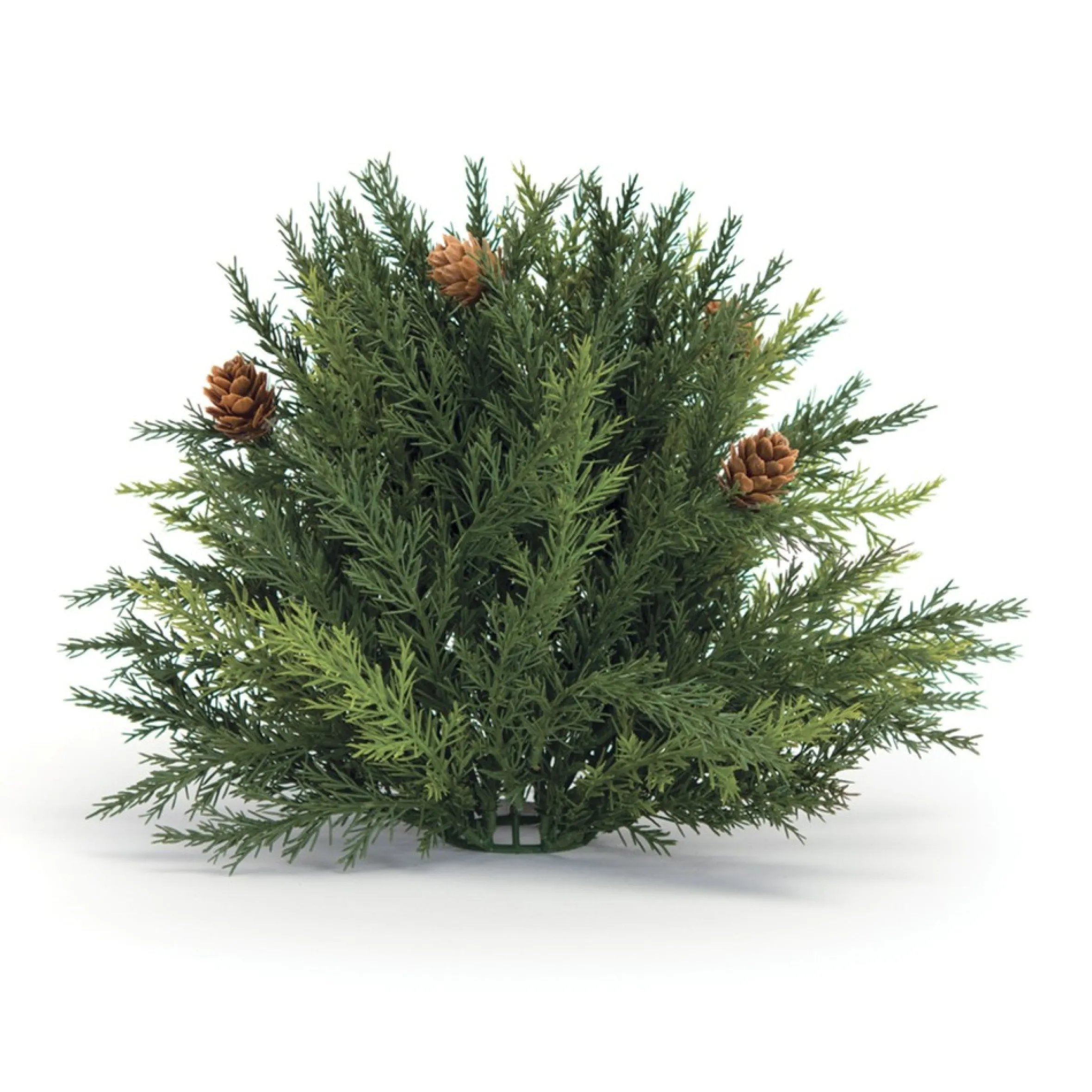 8.5" Half Sphere Arborvitae Pine Artificial Christmas Bush