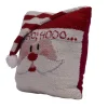 14" Ho Ho Ho Hand Hooked Santa Claus Christmas Throw Pillow