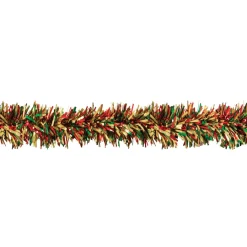 25' Holidazzle Red And Green Metallic Twist Novelty Christmas Garland