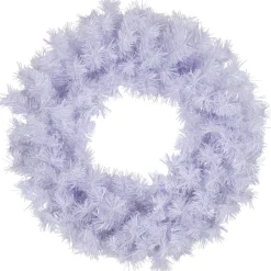 Icy White Iridescent Spruce Artificial Christmas Wreath - 18-Inch, Unlit
