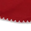 26-Inch Red And White Shell Stitching Mini Christmas Tree Skirt