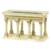 7" Ivory And White Tudor Gardens Pavilion Tabletop Decor