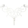 24" Ivy White Decorative Adjustable Wreath Hanger
