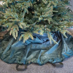 Large Adjustable Upright Christmas Tree Protective Storage Bag W/ 2 Way Rolling - Hold Up To 9' Trees
