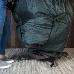 Large Adjustable Upright Christmas Tree Protective Storage Bag W/ 2 Way Rolling - Hold Up To 9' Trees