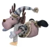 15" Laying Moose Plush Christmas Tabletop Figurine