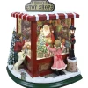 Led Lighted And Musical Santa's Toy Shop Christmas Village Decoration