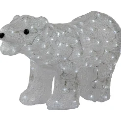 28" Led Lighted Commercial Grade Acrylic Polar Bear Outdoor Christmas Decoration