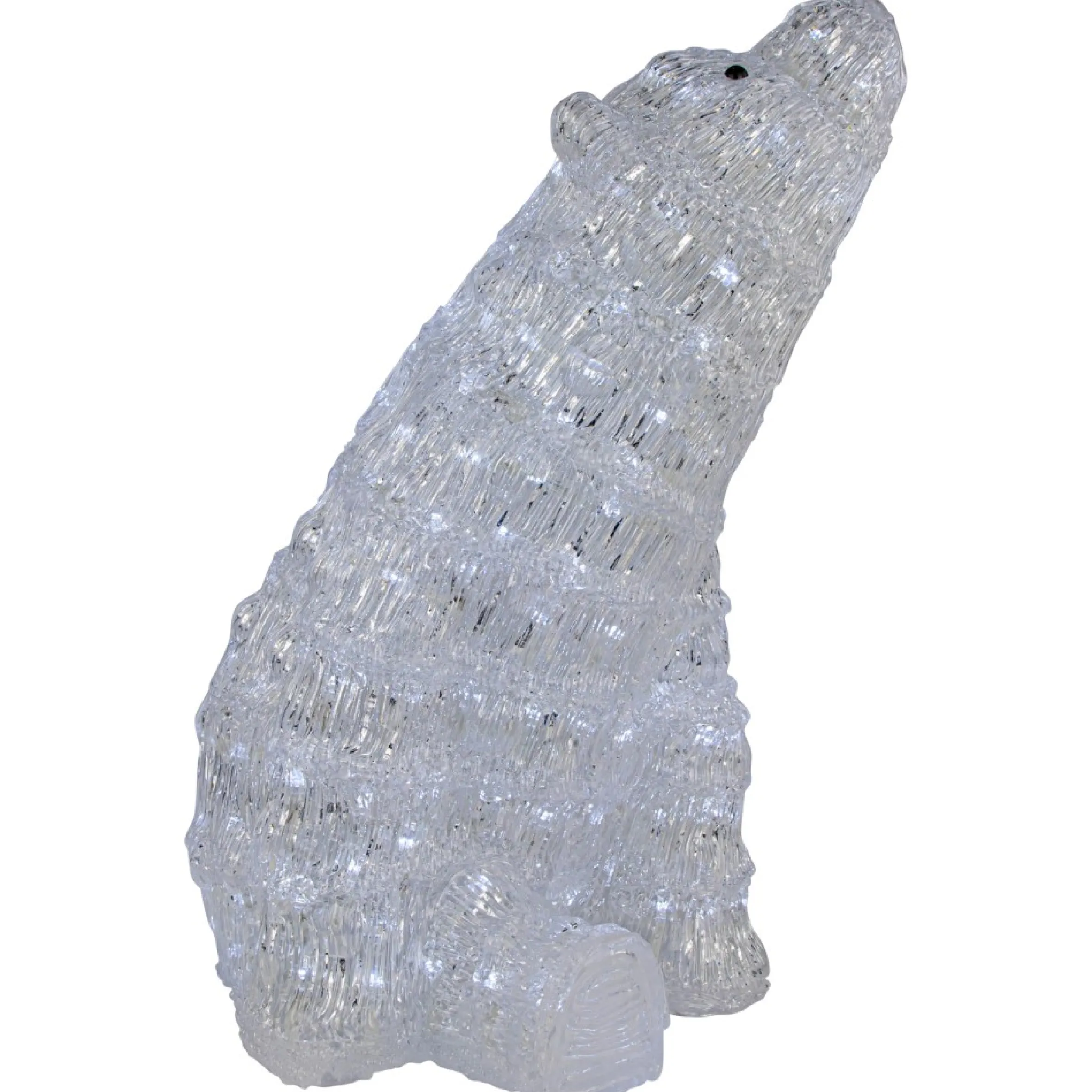 18.5" Led Lighted Commercial Grade Acrylic Polar Bear Outdoor Christmas Decoration