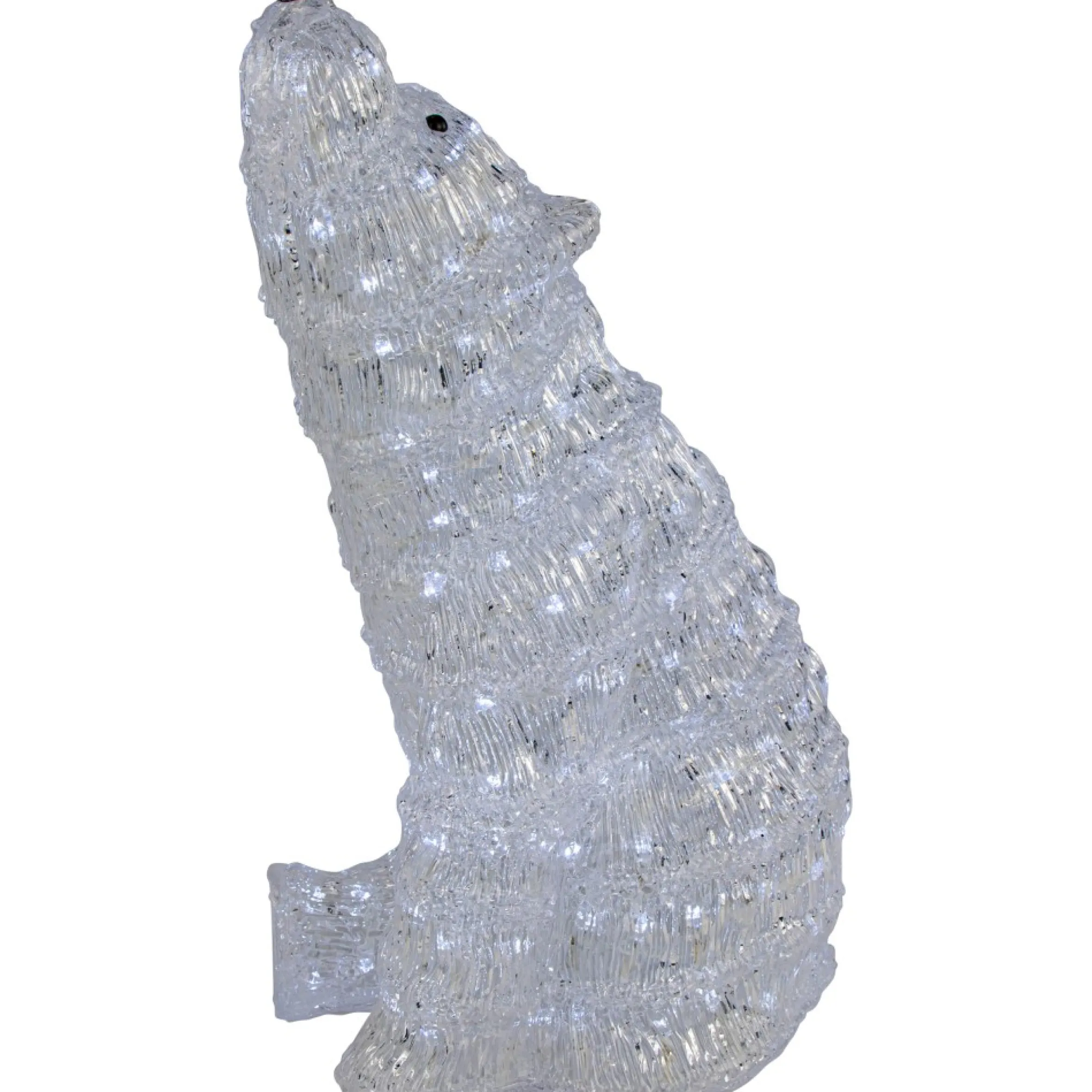 18.5" Led Lighted Commercial Grade Acrylic Polar Bear Outdoor Christmas Decoration