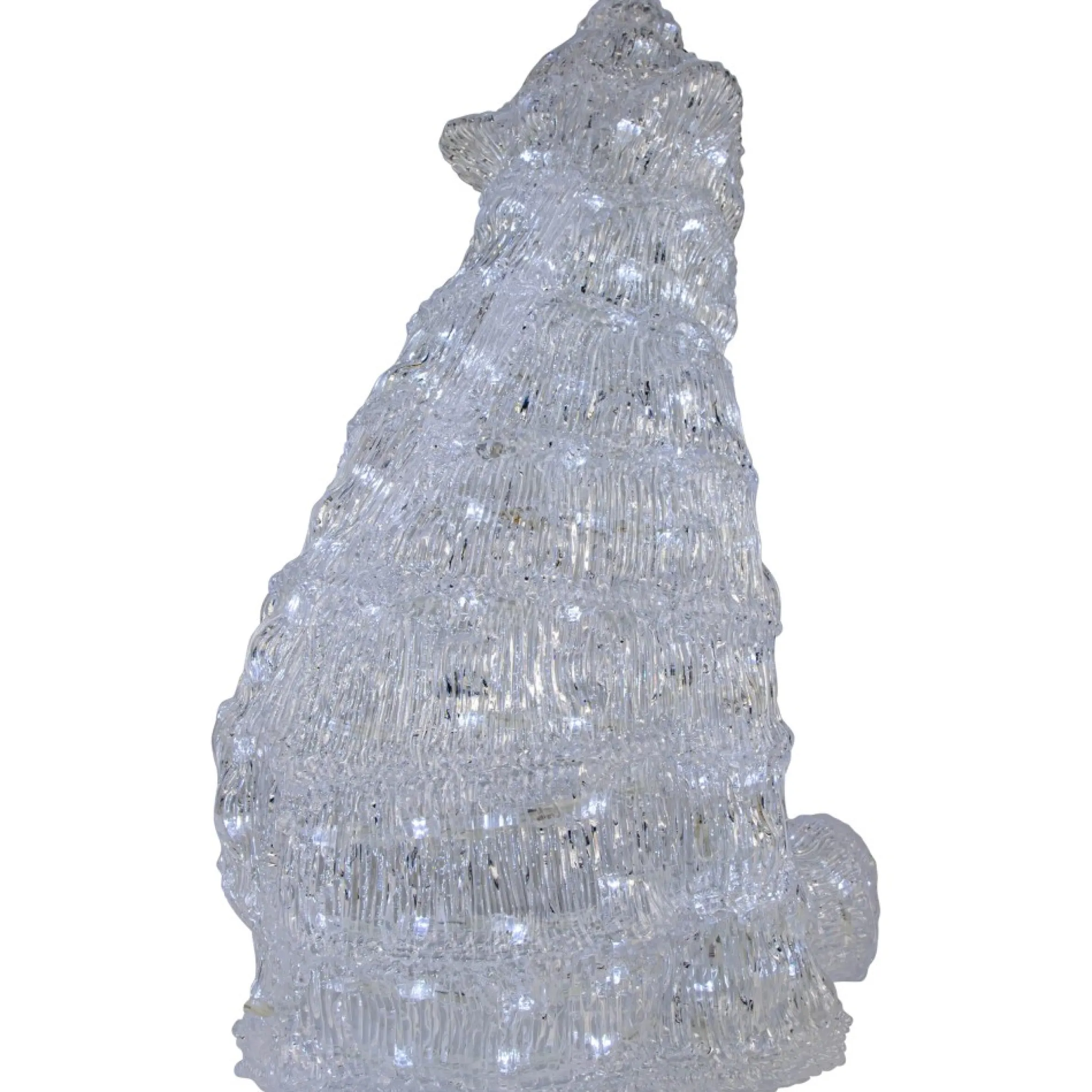 18.5" Led Lighted Commercial Grade Acrylic Polar Bear Outdoor Christmas Decoration