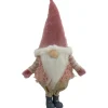 16" Led Lighted Mauve Boy Gnome Christmas Figure