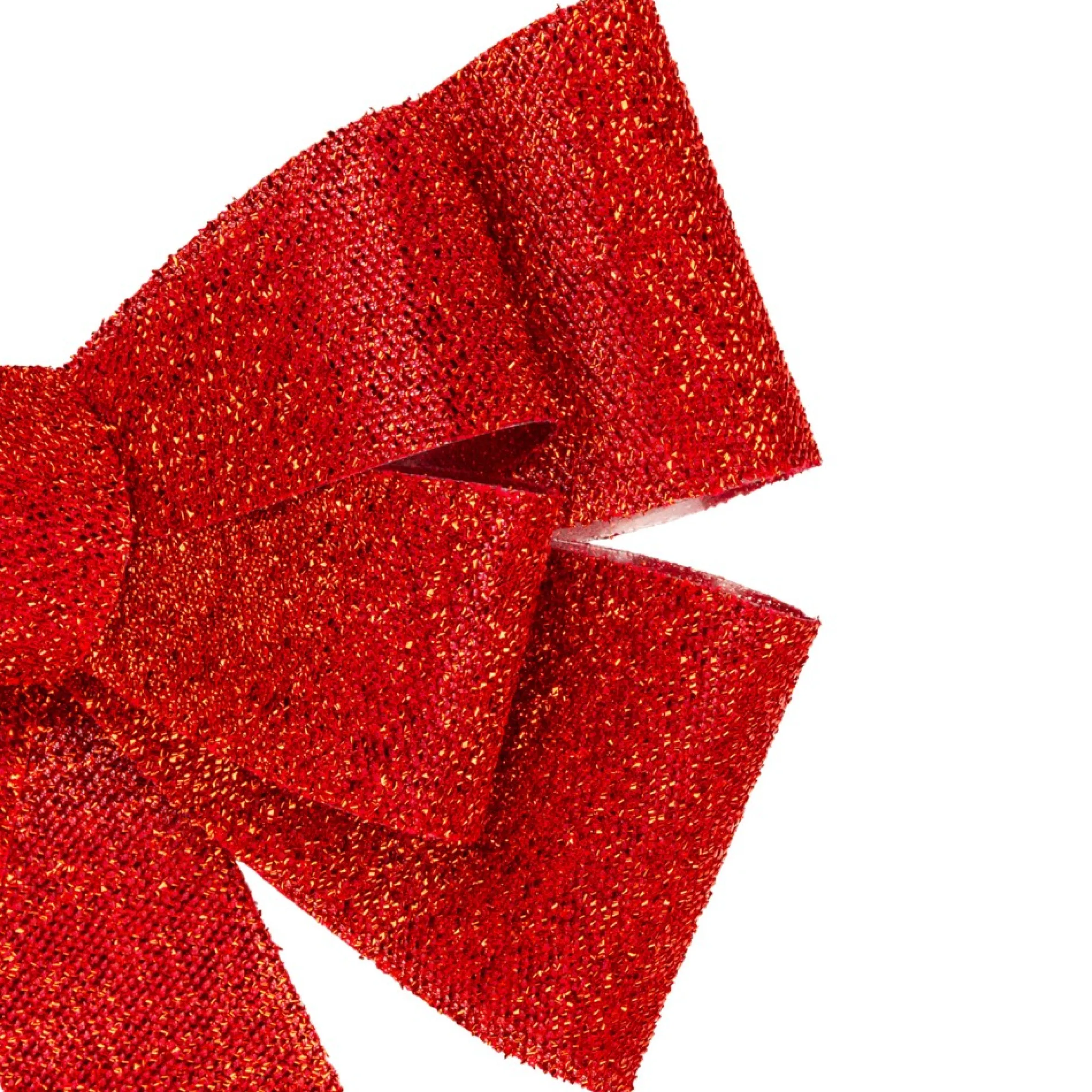 24" Led Lighted Red Tinsel Bow Christmas Decoration